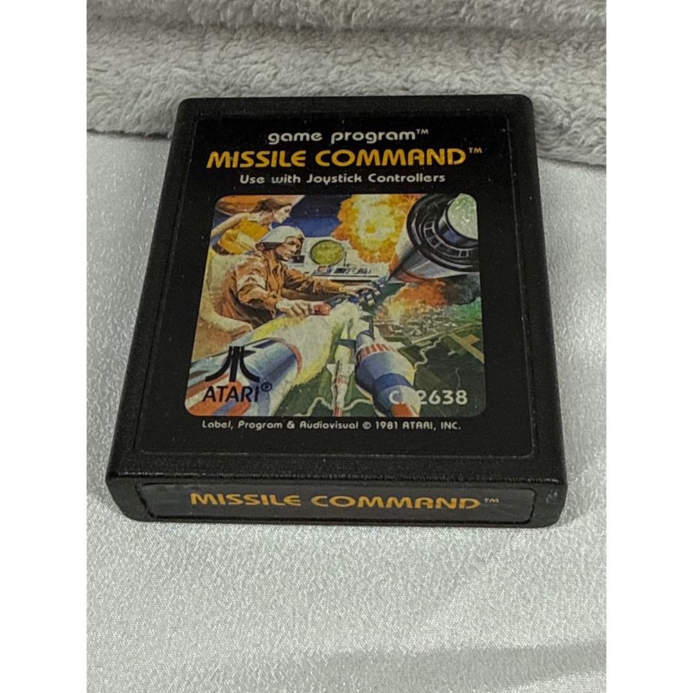 Atari Missile Command Game Black CX2638 2600 Vintage Retro 1981